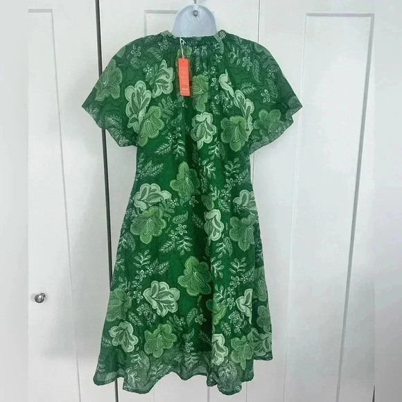 Sundry V-Neck Mini Swing Dress Tropical Vacation Lightweight Women’s Size S 4-6 - Picture 12 of 13